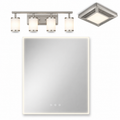 Bathroom Vanity Light Bar + Exhaust Fan + LED Mirror (3-Piece Lighting Package)