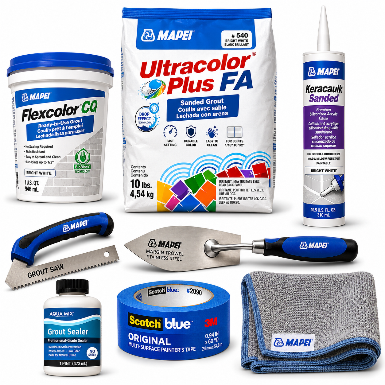 Grout & Caulk Refresh Kit — Full Bathroom (Professional Grade)