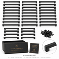 Matte Black Cabinet Hardware Complete Kitchen Set (40-Piece)