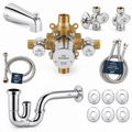 Plumbing Rough-In Valve & Trim Supply Package (Full Bathroom)
